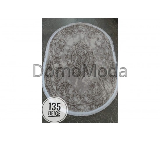 Високоворсный килим BEYOCE 0135KA BEIGE/L.BROWN - Висока якість за найкращою ціною в Україні зображення 3.